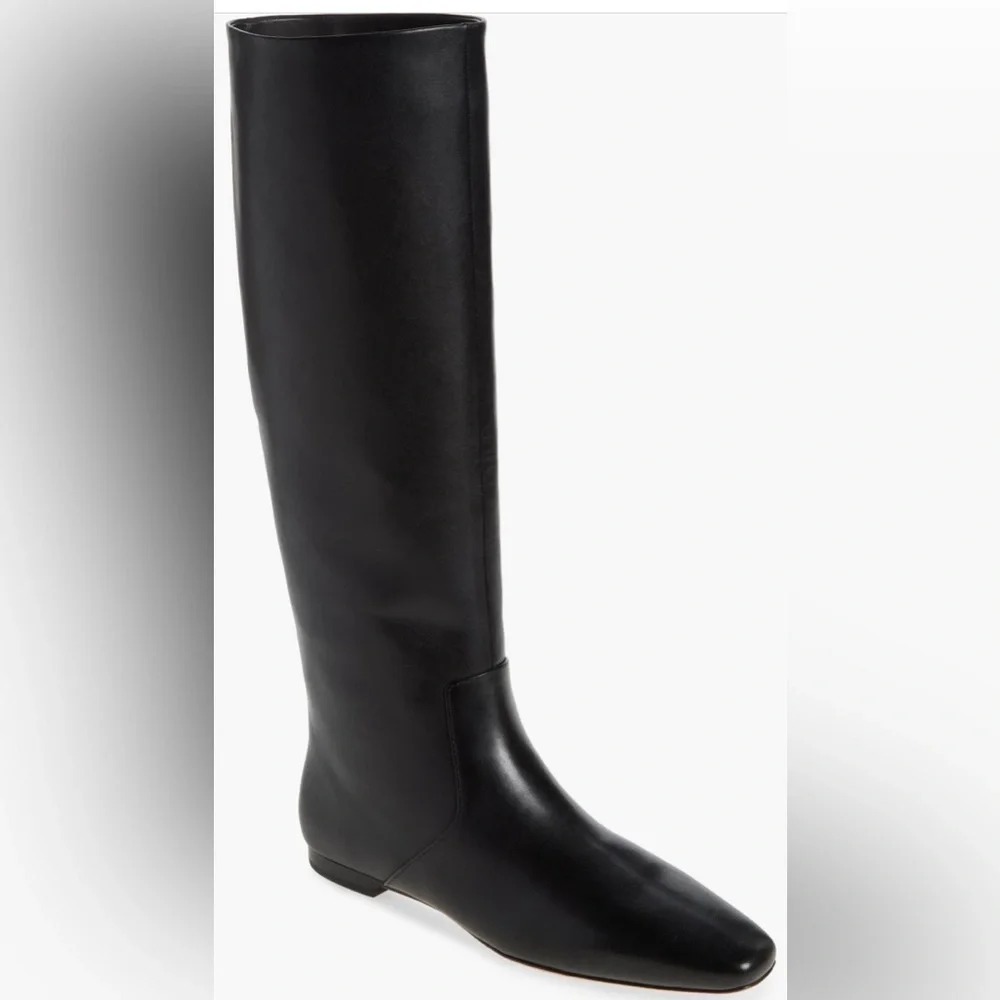 Loeffler Randall “Lillian” Tall Boot Black Leather Size 7 Like New - Picture 7 of 12